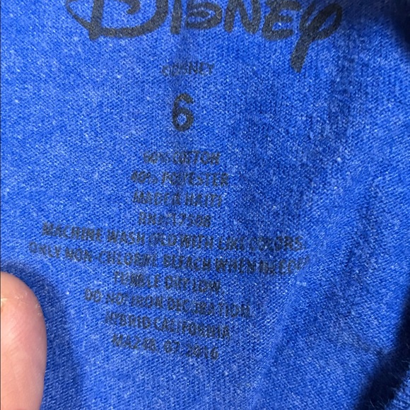Disney Blue T-Shirt with Mickey Mouse Design - Picture 5 of 5